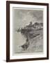 A Fishing Village in Brittany-Charles Auguste Loye-Framed Giclee Print