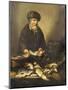 A Fishmonger Holding a Pike, with Bream, Perch and Other Fish on a Ledge-Pieter de Putter-Mounted Giclee Print