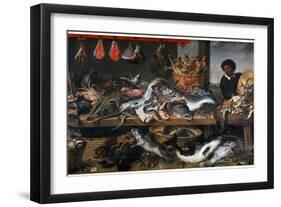 A Fishmonger's Shop, 17th Century-Frans Snyders-Framed Giclee Print