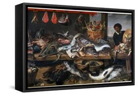 A Fishmonger's Shop, 17th Century-Frans Snyders-Framed Stretched Canvas