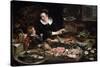A Fishmonger's Shop, C1616-1618-Frans Snyders-Stretched Canvas