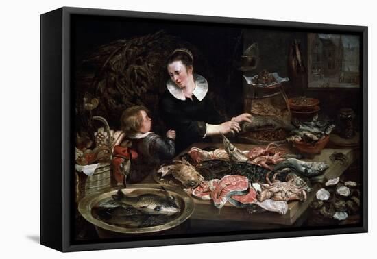 A Fishmonger's Shop, C1616-1618-Frans Snyders-Framed Stretched Canvas