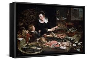 A Fishmonger's Shop, C1616-1618-Frans Snyders-Framed Stretched Canvas