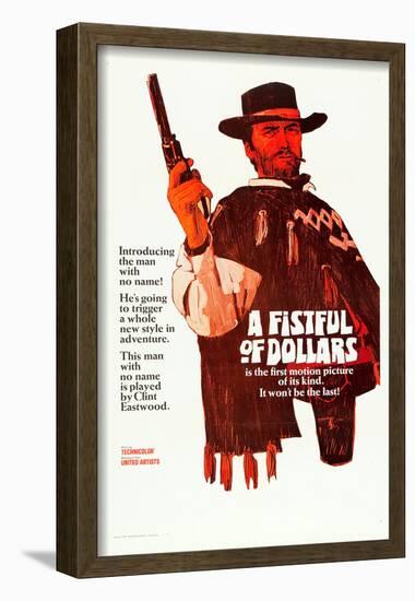 A Fistful of Dollars, Clint Eastwood, 1964-null-Framed Poster