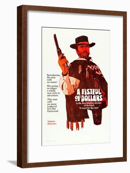 A Fistful of Dollars, Clint Eastwood, 1964-null-Framed Poster
