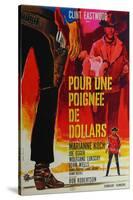 A Fistful of Dollars, French Movie Poster, 1964-null-Stretched Canvas