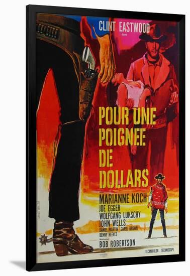 A Fistful of Dollars, French Movie Poster, 1964-null-Framed Art Print