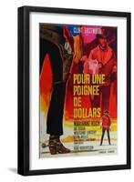 A Fistful of Dollars, French Movie Poster, 1964-null-Framed Art Print