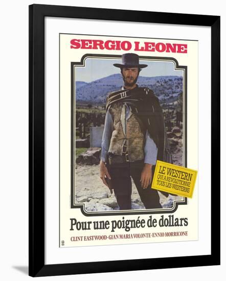 A Fistful of Dollars, French Movie Poster, 1964-null-Framed Art Print