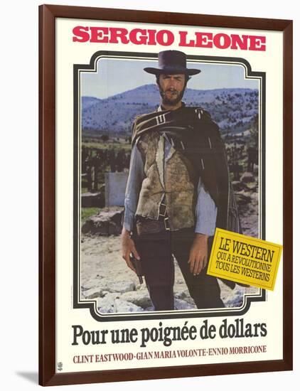 A Fistful of Dollars, French Movie Poster, 1964-null-Framed Art Print