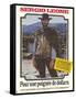 A Fistful of Dollars, French Movie Poster, 1964-null-Framed Stretched Canvas