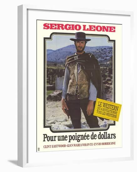 A Fistful of Dollars, French Movie Poster, 1964-null-Framed Art Print