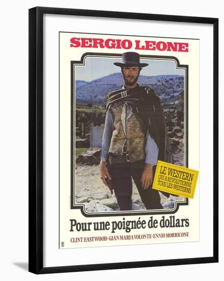 A Fistful of Dollars, French Movie Poster, 1964-null-Framed Art Print