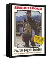 A Fistful of Dollars, French Movie Poster, 1964-null-Framed Stretched Canvas