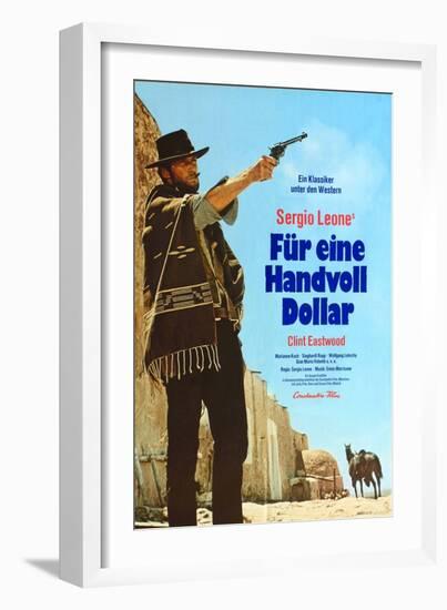 A Fistful of Dollars, German Movie Poster, 1964-null-Framed Art Print