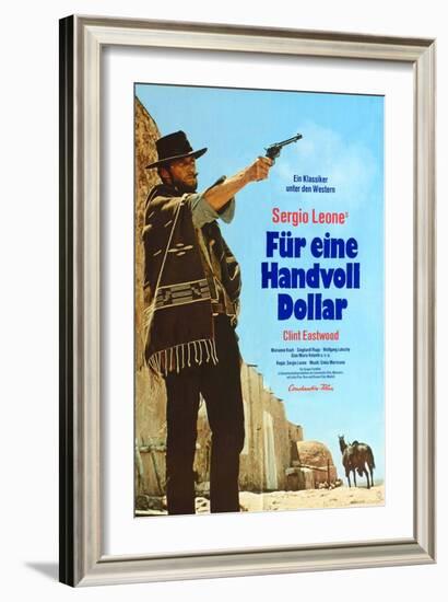 A Fistful of Dollars, German Movie Poster, 1964-null-Framed Art Print