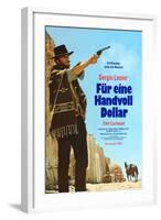 A Fistful of Dollars, German Movie Poster, 1964-null-Framed Art Print