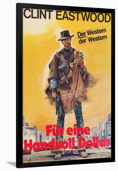 A Fistful of Dollars, German Movie Poster, 1964-null-Framed Art Print