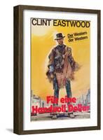 A Fistful of Dollars, German Movie Poster, 1964-null-Framed Art Print