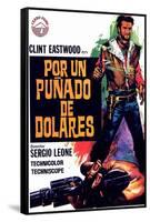 A Fistful of Dollars, Spanish Movie Poster, 1964-null-Framed Stretched Canvas