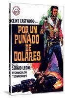 A Fistful of Dollars, Spanish Movie Poster, 1964-null-Stretched Canvas