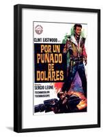 A Fistful of Dollars, Spanish Movie Poster, 1964-null-Framed Art Print