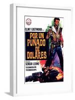 A Fistful of Dollars, Spanish Movie Poster, 1964-null-Framed Art Print