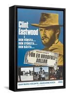 A Fistful of Dollars, Swedish Movie Poster, 1964-null-Framed Stretched Canvas