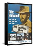 A Fistful of Dollars, Swedish Movie Poster, 1964-null-Framed Stretched Canvas