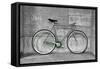A Fixed-Gear Bicycle (Also Called Fixie) In Black And White With A Green Chain-Dutourdumonde-Framed Stretched Canvas
