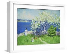 A Fjord Near Oslo, Summer 1892-Paul Fischer-Framed Giclee Print