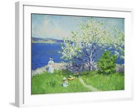 A Fjord Near Oslo, Summer 1892-Paul Fischer-Framed Giclee Print