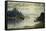 A Fjord Scene with Sailing Vessels-Normann Adelsteen-Framed Stretched Canvas