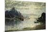 A Fjord Scene with Sailing Vessels-Normann Adelsteen-Mounted Giclee Print