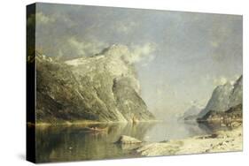 A Fjord Scene-Adelsteen Normann-Stretched Canvas