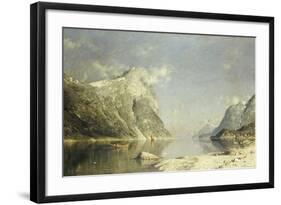 A Fjord Scene-Adelsteen Normann-Framed Giclee Print