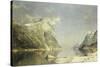 A Fjord Scene-Adelsteen Normann-Stretched Canvas