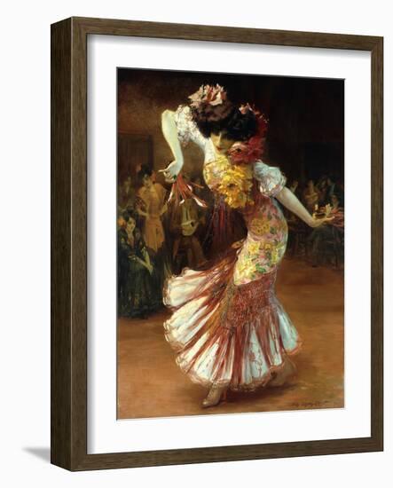 A Flamenco Dancer-Suzanne Daynes-Grassot-Solin-Framed Giclee Print