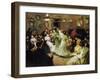 A Flamenco Party at Home, 1908-Francis Luis Mora-Framed Giclee Print