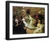 A Flamenco Party at Home, 1908-Francis Luis Mora-Framed Giclee Print