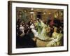 A Flamenco Party at Home, 1908-Francis Luis Mora-Framed Giclee Print