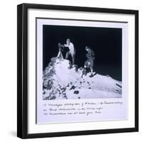 A Flashlight Photograph of Dr Wilson and Lt Bowers Reading the Ramp Thermometer-Herbert Ponting-Framed Giclee Print