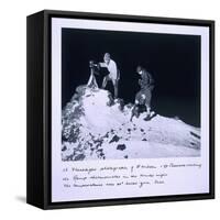 A Flashlight Photograph of Dr Wilson and Lt Bowers Reading the Ramp Thermometer-Herbert Ponting-Framed Stretched Canvas