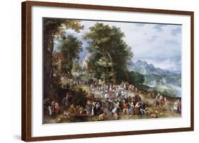 A Flemish Fair-Pieter Bruegel the Elder-Framed Premium Giclee Print
