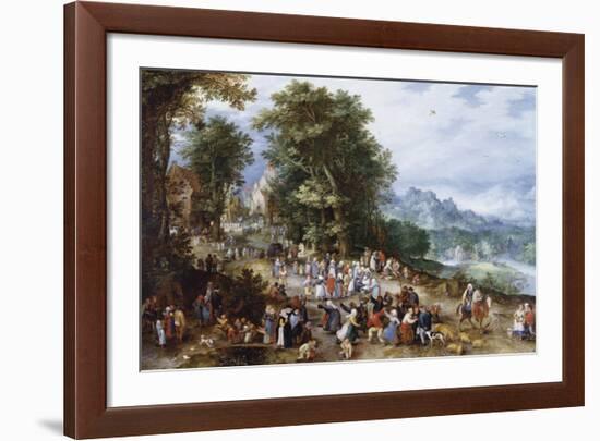 A Flemish Fair-Pieter Bruegel the Elder-Framed Premium Giclee Print