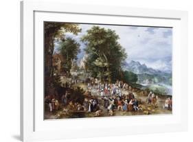 A Flemish Fair-Pieter Bruegel the Elder-Framed Premium Giclee Print