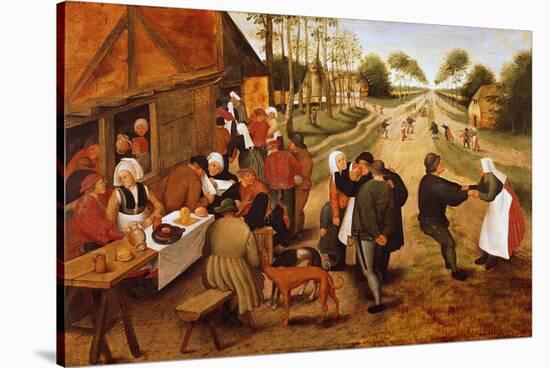 A Flemish Kermesse-Pieter Brueghel the Younger-Stretched Canvas