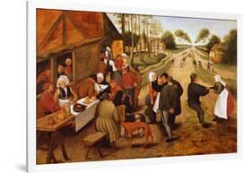 A Flemish Kermesse-Pieter Brueghel the Younger-Framed Giclee Print