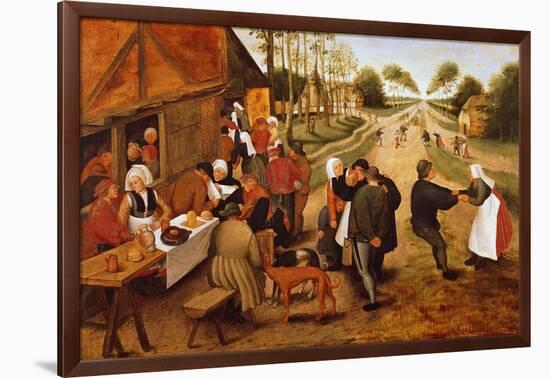 A Flemish Kermesse-Pieter Brueghel the Younger-Framed Giclee Print