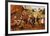 A Flemish Kermesse-Pieter Brueghel the Younger-Framed Giclee Print